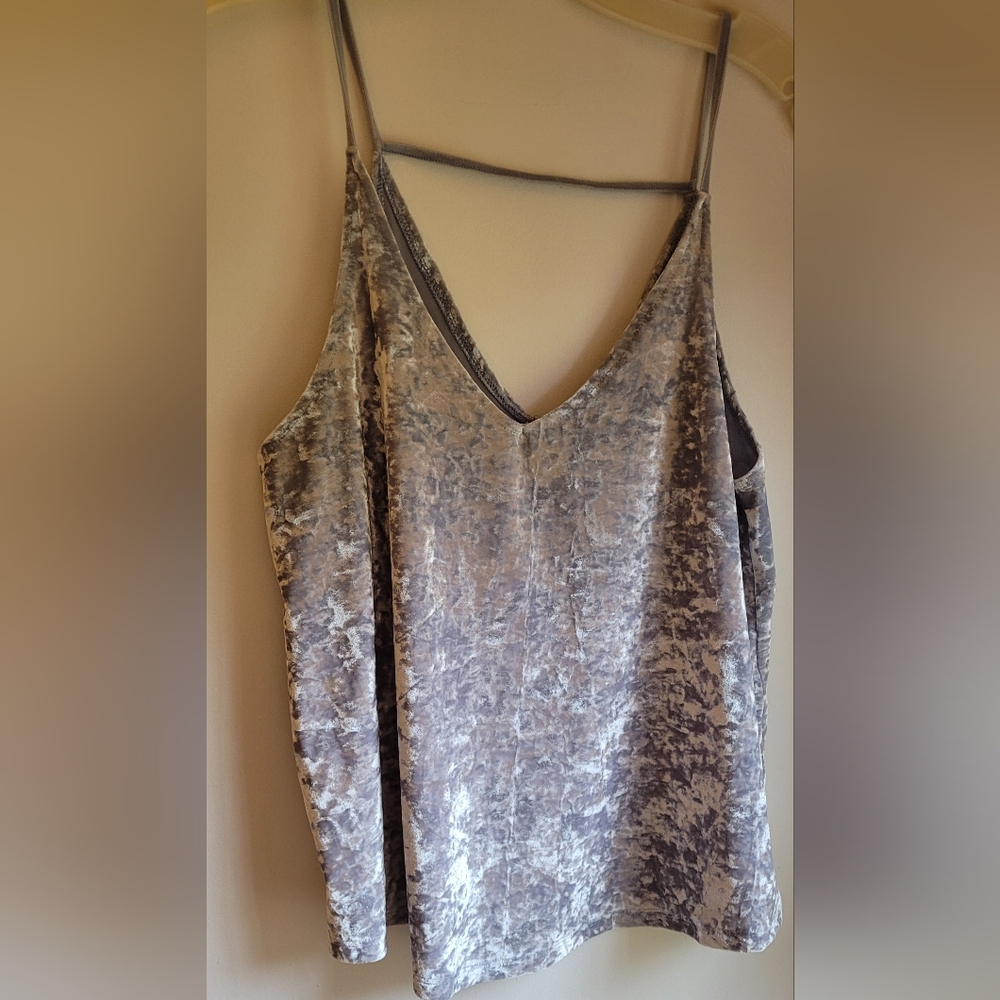 American Eagle Crushed Velvet Tank Top, Size M